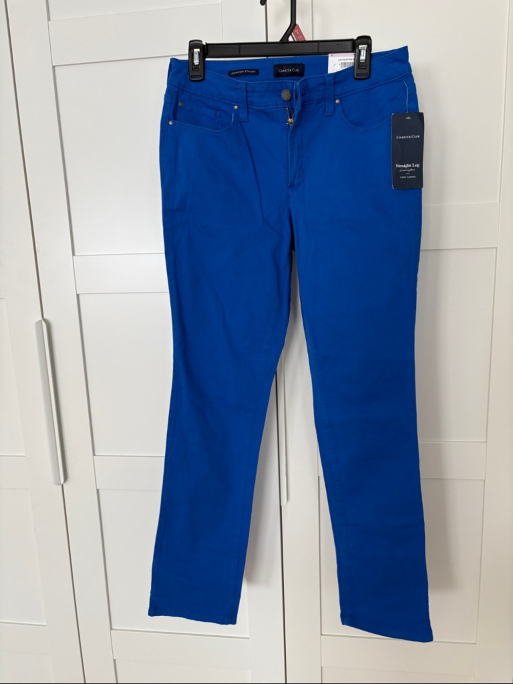 Charter Club Women's Straight Leg Jeans in Royal Blue NWT